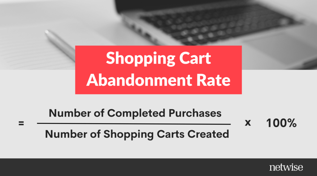 Shopping Cart Abandonment Rate = (Number of Completed Purchases / Number of Shopping Carts Created) x 100